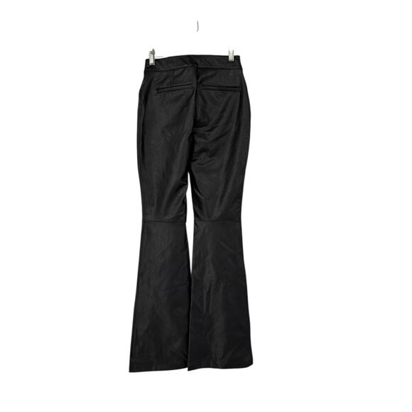 Spanx Leather Like Flare Pants NEW Luxe Black Size Small Womens Bikercore Moto - Picture 4 of 13